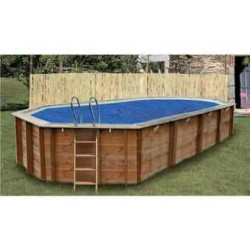 Bâche à bulles sur mesure pour piscine bois