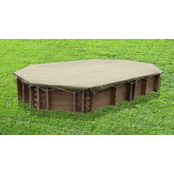 Bâche hiver sur mesure pour piscine bois