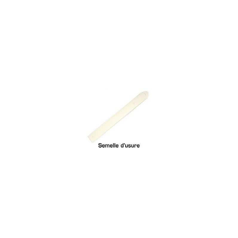Semelle d'usure pour bâche à barres Semelle d'usure pour bâche à barres