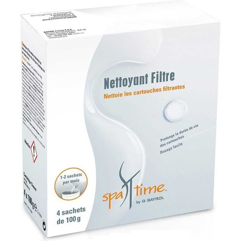 Spa Time Nettoyant Filtre 4 x 100g