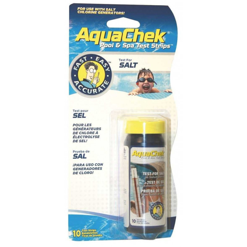 Testeur Aquacheck blanc (sel)