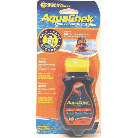 Testeur Aquacheck orange 3 en 1 (oxygène actif)