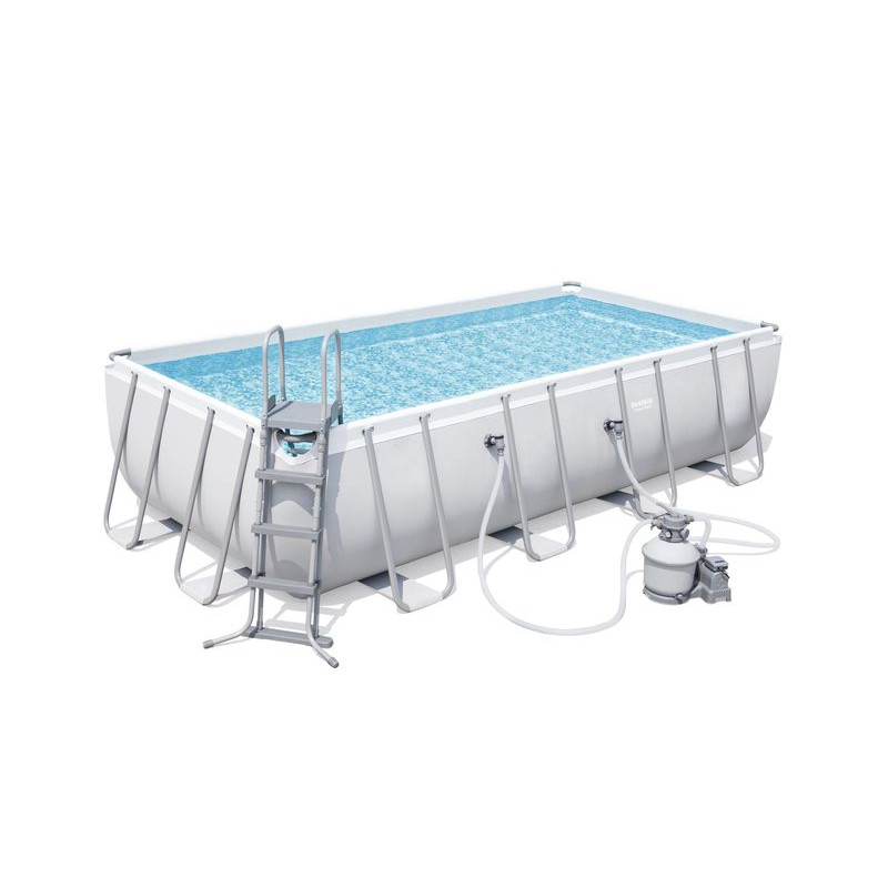 Piscine tubulaire rectangulaire Power Steel 5,49 x 2,74 x 1,22 m - Bestway