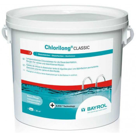 Chlore lent Chlorilong 2Classic Bayrol (anciennement Chlorilong 250)