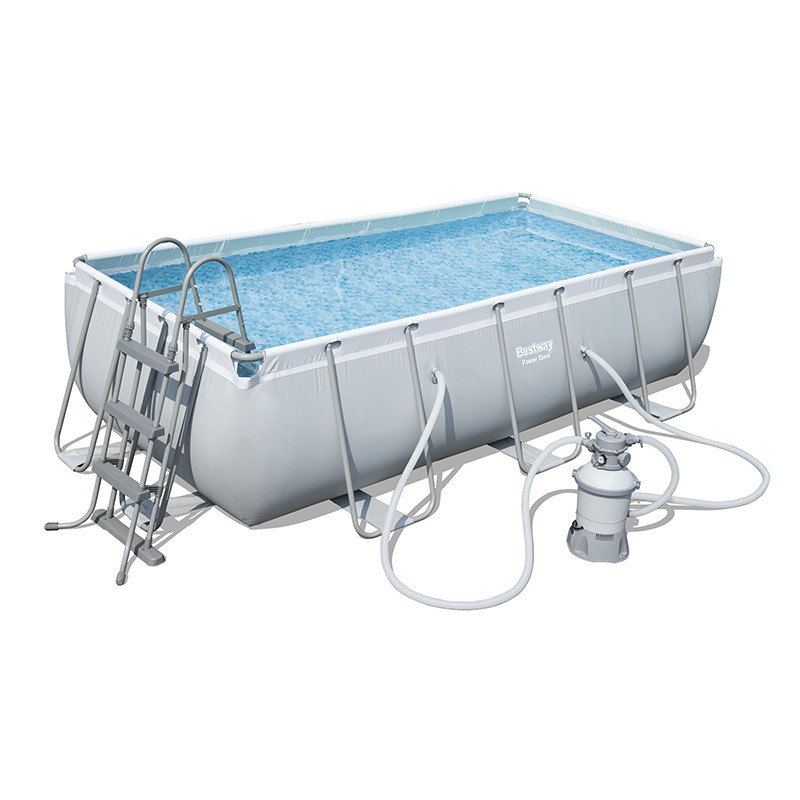 Piscine tubulaire rectangulaire Power Steel 4,04 x 2,01 x 1,00 m - Bestway