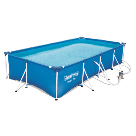 Piscine tubulaire rectangulaire Steel Pro Bestway 4,00 x 2,11 x 0,81m