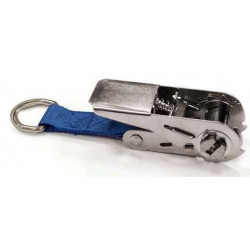 Cliquet inox avec anneau demi-lune pour bâche à barres