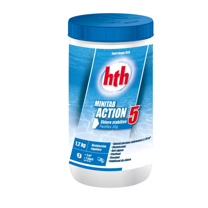 HTH CHLORE  MINITAB ACTION 5 1,2KG