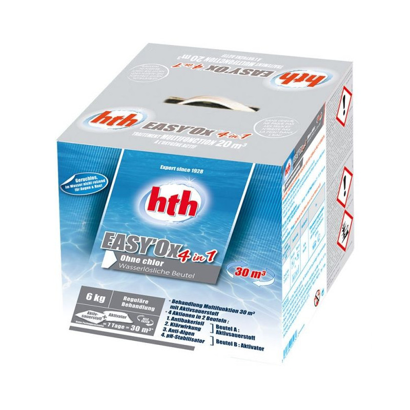 HTH Easy'ox 20m3 et 30m3 - Oxygène actif multifonctions