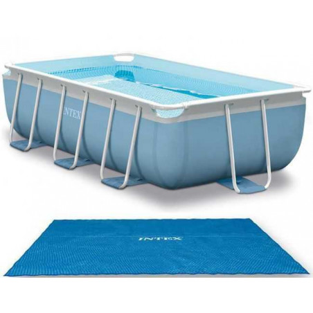 Bâche à bulles Intex pour piscine rectangulaire Tubulaire Prism Frame