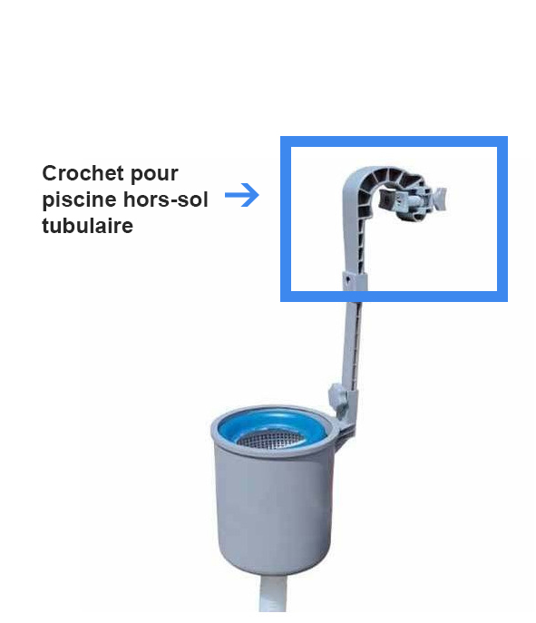 Crochet de skimmer pour piscine hors sol tubulaire