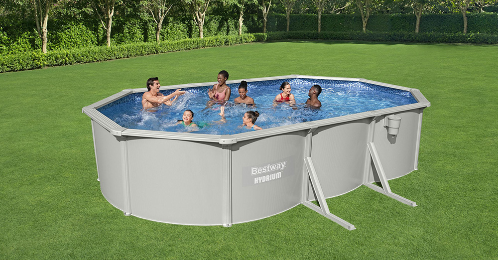piscine ovale hydrium 6.10 x 3.60 x 1.20m bestway