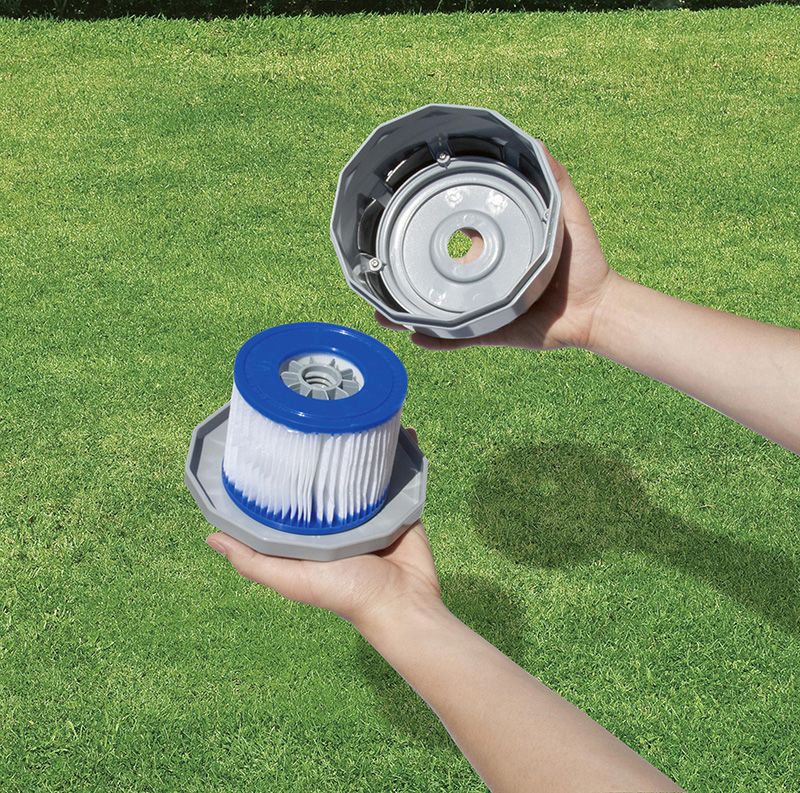 Lot De 2 Filtres Anti-débris P05346 - Filetage G3/4 - Pour Spas Gonflables Lay-Z-Spa Et Coleman - Entretien Facile