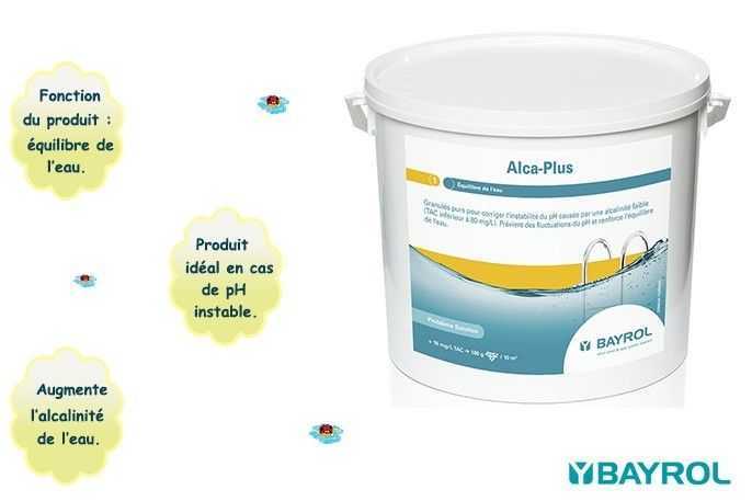 alcaplus, bayrol, stabilise le ph, remonte le tac