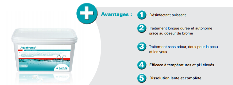 bayrol, aquabrome, traitement au brome