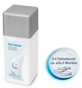 brom-tabletten, bayrol, spatime