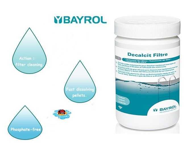 decalcit filtre, bayrol, fast dissolving pellets