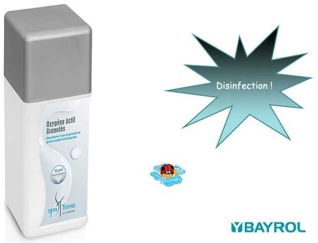 disinfection,bayrol,spatime,oxygène actif