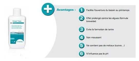 bayrol, puripool, effet prolongé contre les algues