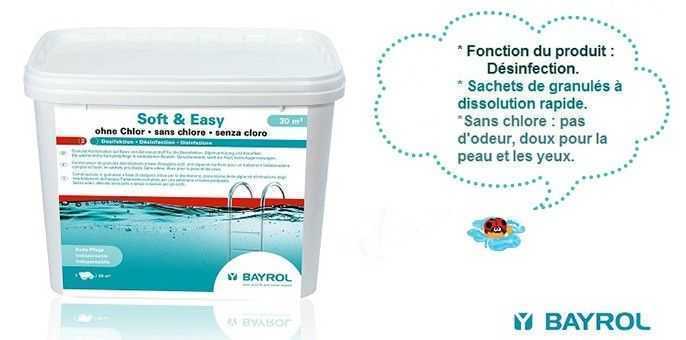 soft easy bayrol, traitement sans chlore, désinfection