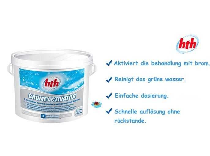 brome activator, hth, reinigt das grüne wasser