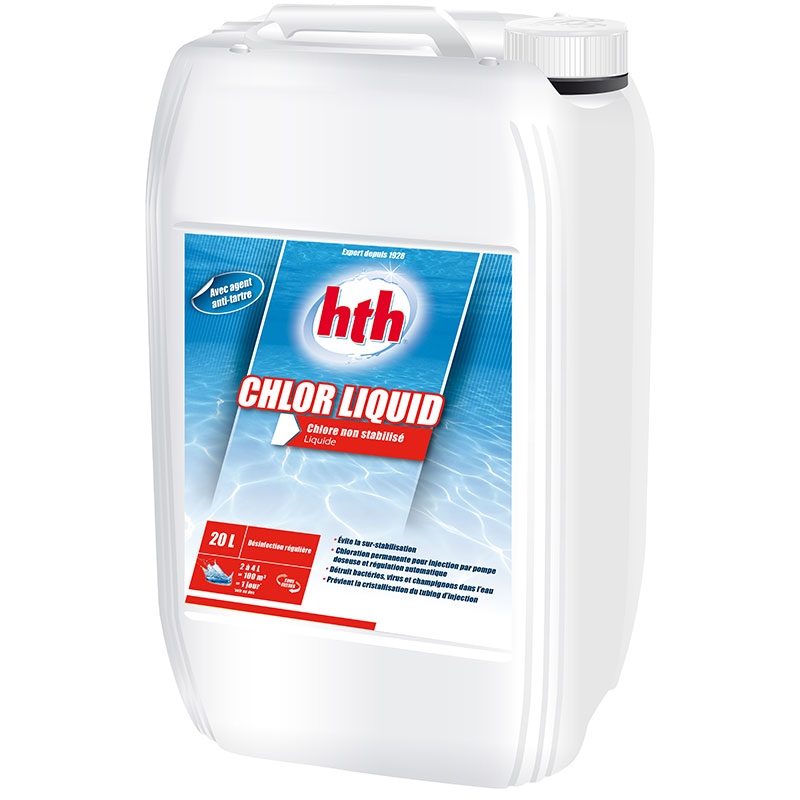 chlore liquide, hth, adapté aux régulations automatiques
