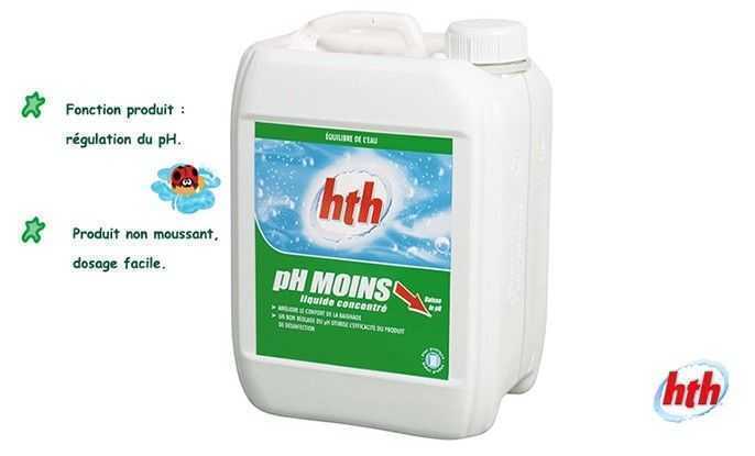 ph minus liquide, hth, regulation du ph,