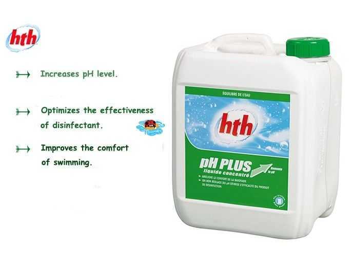ph plus liquid, hth, increases ph level