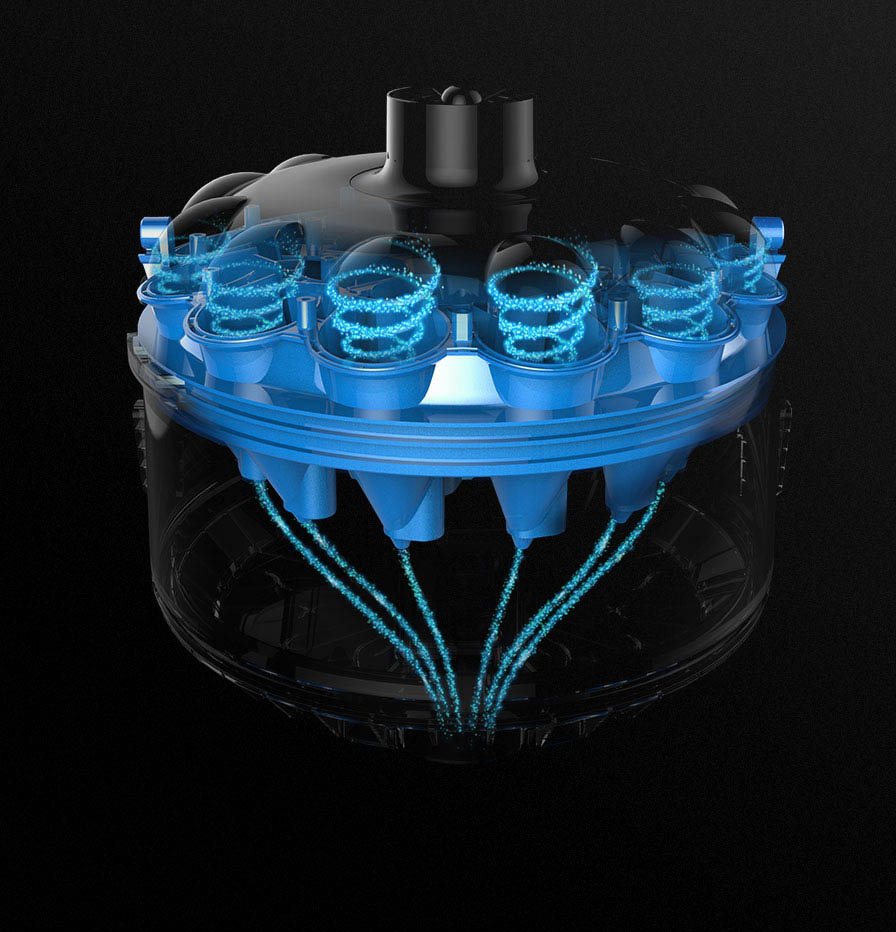 aquavac 600, technologie spintech, technologie dyson, hayward
