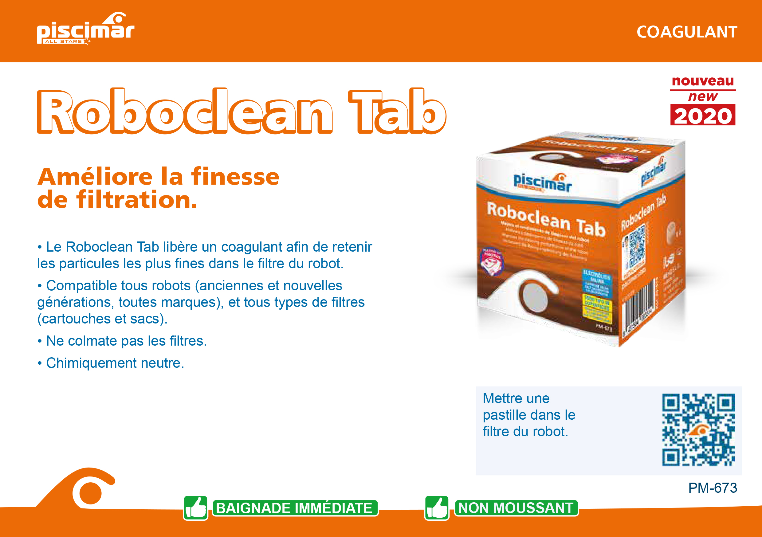 Roboclean Tab Piscimar : Améliorez la filtration de votre robot de