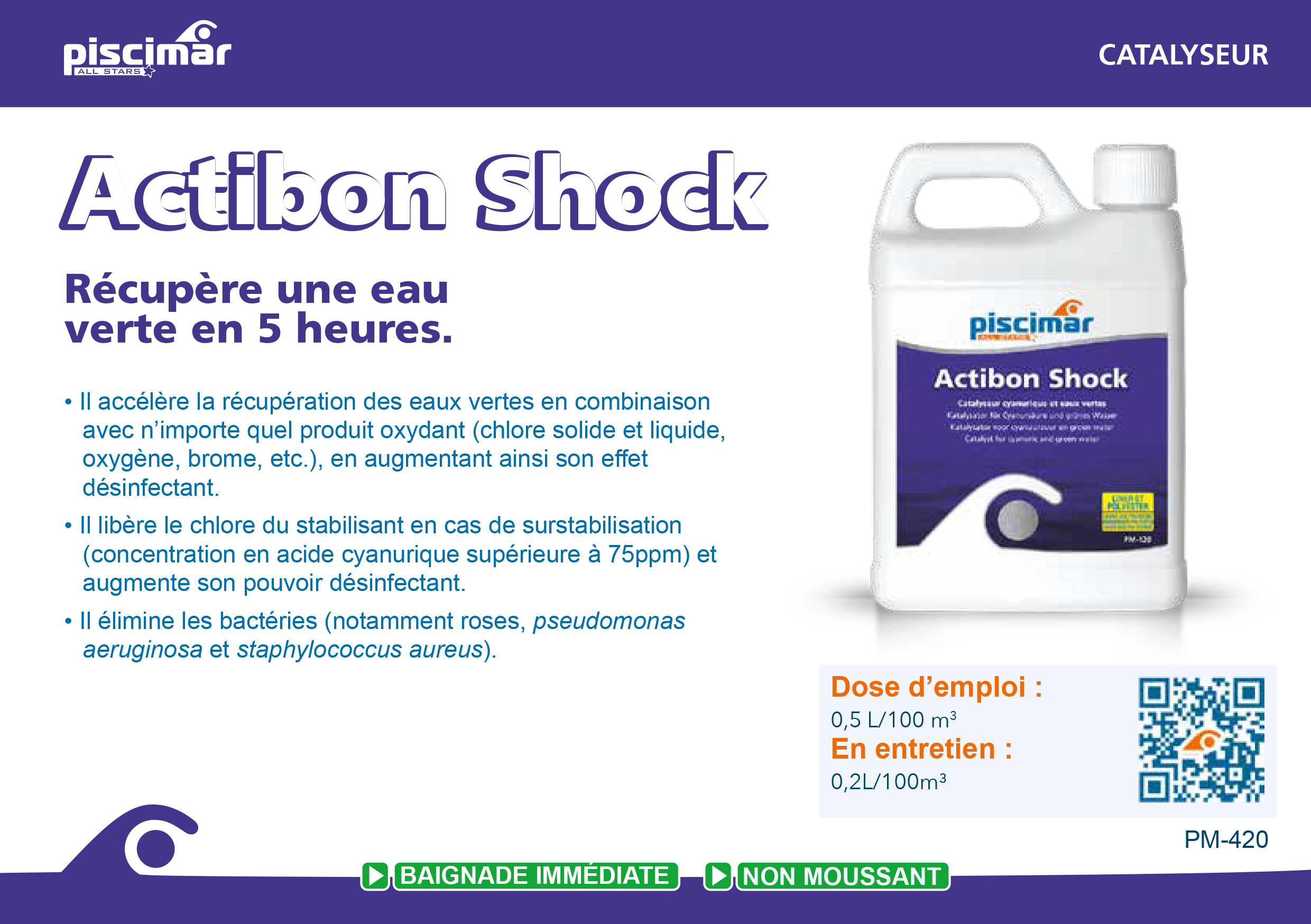 Actibon shock piscine