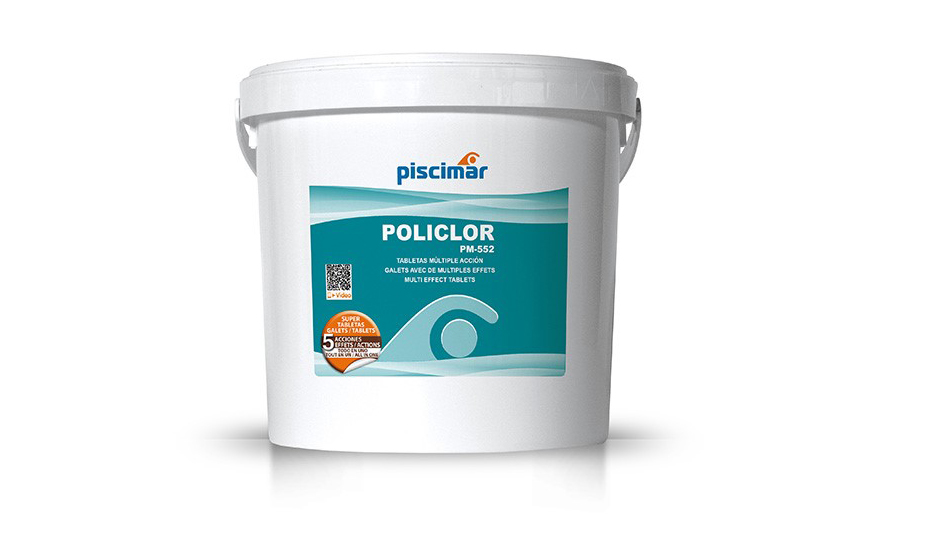 policlor piscimar, chlore 5 actions, desinfection régulière