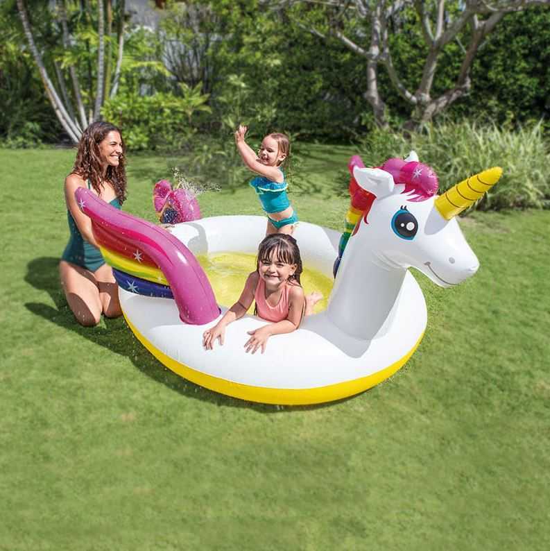 piscinette licorne intex, aire de jeux licorne intex