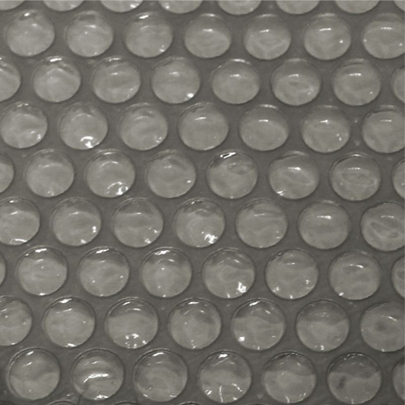 bache a bulles translucide gris foncé pour piscine enterrée