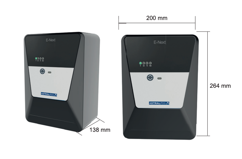 dimension electrolyseur e next et regulation ph