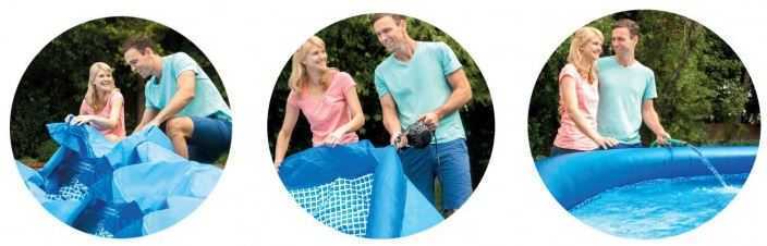 montage de la piscine easy set intex