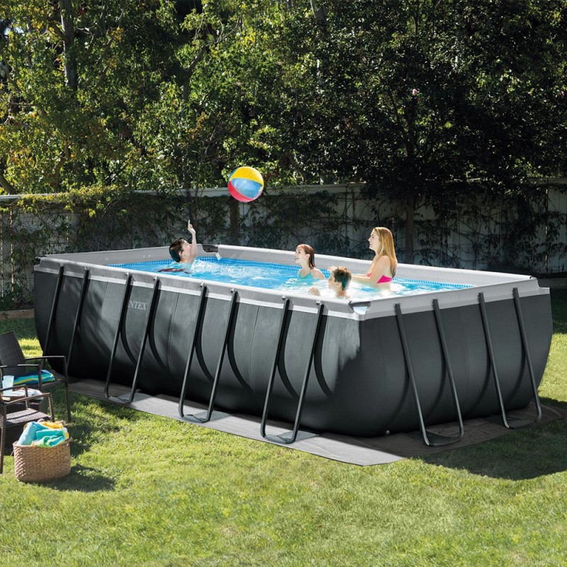 piscine tubulaire rectangulaire xtr frame 5.49 x 2.74 x 1.32m