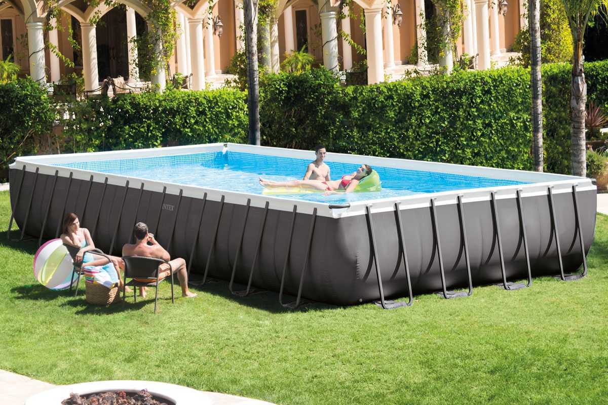 Intex Ultra Silver Pool Frame 975 X 488 X 132m C Piscine